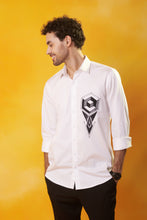 Load image into Gallery viewer, White Shirt Abstract embroidery