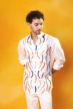 Load image into Gallery viewer, White Co-ord Set multi coloured embroidery