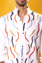 Load image into Gallery viewer, White Co-ord Set multi coloured embroidery