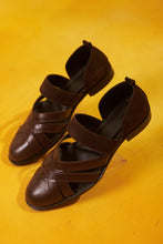 Load image into Gallery viewer, Brown criss cross peshawari