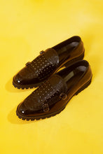 Load image into Gallery viewer, Patent Black with sequence work loafers