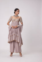 Load image into Gallery viewer, ASH PINK HIGH LOW KURTA SET