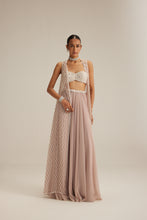 Load image into Gallery viewer, Ash Pink Pearl Drop Jacket Skirt Set