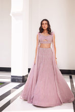 Load image into Gallery viewer, ESME LILAC PINK EMBROIDERED LEHENGA WITH BLOUSE