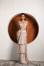 Load image into Gallery viewer, PINK GRAY SAREE
