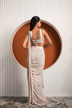 Load image into Gallery viewer, PINK GRAY SAREE