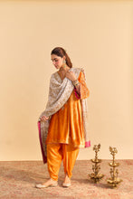 Load image into Gallery viewer, Eira - Orange A-line Kurta with Dhoti