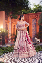 Load image into Gallery viewer, maroon velvet hand embroidered lehenga