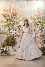 Load image into Gallery viewer, Lilac embellished lehenga