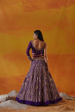 Load image into Gallery viewer, Purple georgette lehenga choli set