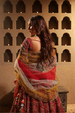 Load image into Gallery viewer, Maroon embroidered lehenga set