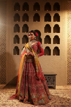 Load image into Gallery viewer, Maroon embroidered lehenga set