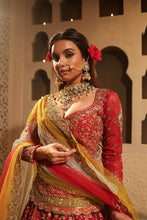 Load image into Gallery viewer, Maroon embroidered lehenga set