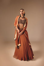 Load image into Gallery viewer, BROWN LEHENGA SET