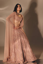 Load image into Gallery viewer, ONION PINK BRIDAL LEHENGA SET