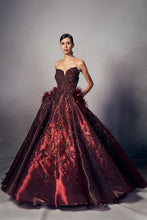 Load image into Gallery viewer, Candice Metallic organza gown