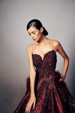 Load image into Gallery viewer, Candice Metallic organza gown