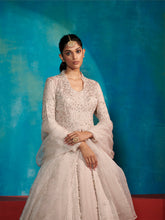 Load image into Gallery viewer, Ophelia Chikankari Organza Jacket Lehenga Set
