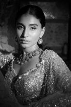 Load image into Gallery viewer, Silver Zardozi Lehenga Set