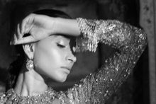 Load image into Gallery viewer, Silver Zardozi Lehenga Set