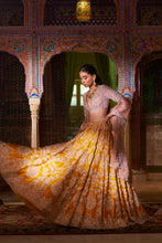 Load image into Gallery viewer, Yellow Silver Zardozi Lehenga Set