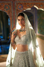 Load image into Gallery viewer, Silver Zardozi Lehenga Set