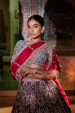 Load image into Gallery viewer, Multi-Coloured Silver Zardosi Lehenga Set
