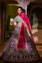 Load image into Gallery viewer, Multi-Coloured Silver Zardosi Lehenga Set