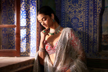 Load image into Gallery viewer, Red Silver Zardozi Lehenga Set