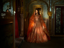 Load image into Gallery viewer, Orange Gota Patti Lehenga Set