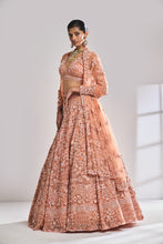 Load image into Gallery viewer, Copper Sequin Lehenga Set