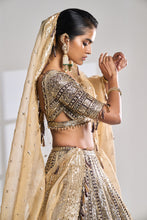 Load image into Gallery viewer, Deep Wine Sequin Lehenga Set