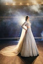 Load image into Gallery viewer, Silver Pearl Lehenga Set