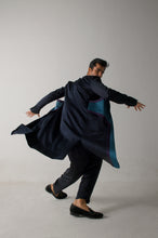 Load image into Gallery viewer, Midnight Blue Overcoat Set