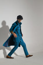 Load image into Gallery viewer, Teal Blue Shacket Set