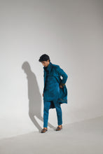 Load image into Gallery viewer, Teal Blue Shacket Set