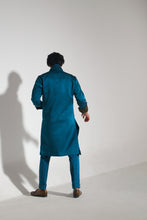 Load image into Gallery viewer, Teal Blue Shacket Set