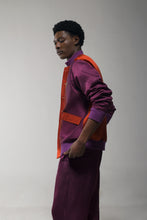 Load image into Gallery viewer, Orange+Purple Ombre Jacket Set