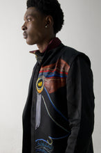 Load image into Gallery viewer, Black Handpainted Sleeveless Long Jacket