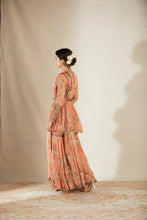 Load image into Gallery viewer, CORAL FLORAL PEPLUM SET