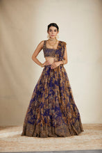 Load image into Gallery viewer, PURPLE FLORAL LEHENGA SET