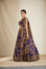 Load image into Gallery viewer, PURPLE FLORAL LEHENGA SET