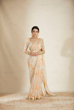 Load image into Gallery viewer, Off White Floral Saree