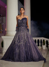 Load image into Gallery viewer, Ruanna Azure Blue Shimmer Tulle Bridal Gown