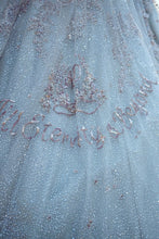 Load image into Gallery viewer, Blue Tulle Lehenga
