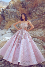 Load image into Gallery viewer, Pink Organza Gown