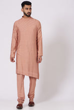 Load image into Gallery viewer, Old rose Shoulder buttoned Kurta set