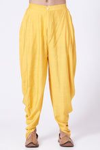 Load image into Gallery viewer, Yellow silk kurta set