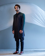 Load image into Gallery viewer, Midnight blue and teal Colorblock
Contemporary Jacket