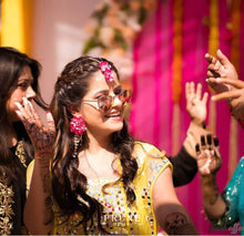 Load image into Gallery viewer, Pink Floral Jewellery Set (Sstdeh-03)